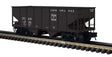 55-Ton 2-Bay Open Hopper - 3-Rail - Ready to Run - Master -- Delaware, Lackawanna & Western (black, white)