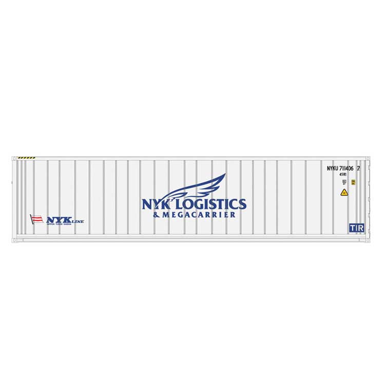 40' Reefer Container - Assembled -- NYK Line (white, blue)