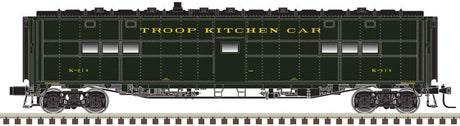 Troop Kitchen - 2-Rail - Ready to Run -- US Army (Pullman Green)