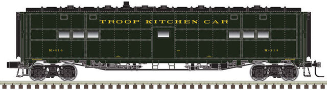 Troop Kitchen - 2-Rail - Ready to Run -- US Army (Pullman Green)