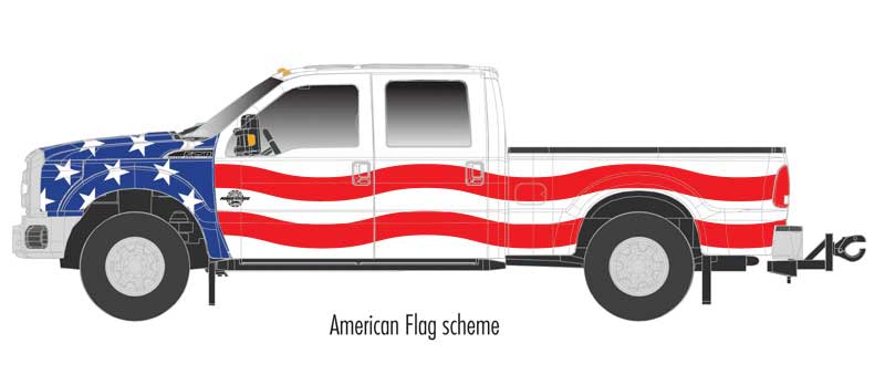 2016 Ford F-250 XLT Pickup Truck - Assembled -- American Flag Scheme