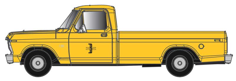 1973 Ford F-100 Pickup Truck - Assembled -- Boston & Maine (yellow)