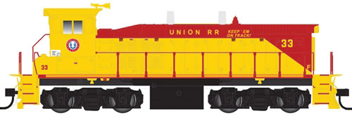 EMD MP15DC Standard Hood w/Sound & DCC - Master(R) -- Union Railroad #22 (yellow, red)