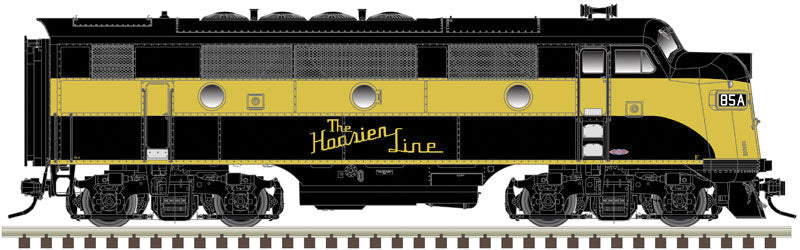 EMD F3A Phase I - 2-Rail w/Sound & DCC - Master(R) -- Monon #85A (black, gold)