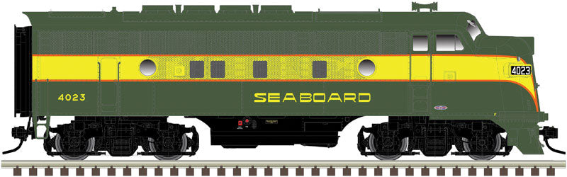 EMD F3A Phase 2 Early - 2-Rail w/Sound & DCC - Master(R) -- Seaboard Air Line #4023 (green, yellow)