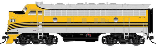 EMD F7A Early Phase 1 Double Headlight - 3-Rail w/RailSounds(TM) & TMCC -- Denver & Rio Grande Western #5611 (4-Stripe, Aspen Gold, silver, black)