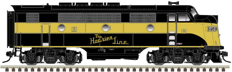 EMD F3A Phase I - 3-Rail w/RailSounds & TMCC - Master(R) -- Monon #85B (black, gold)