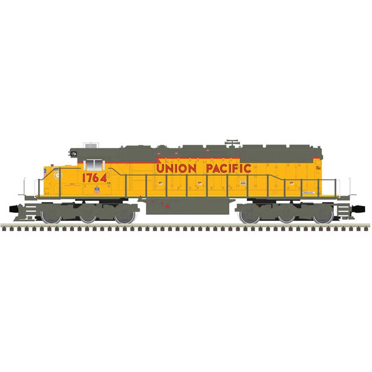 EMD SD40-2 - 3-Rail - Proto-Sound 3.0 and DCS - Premier -- Union Pacific 1764 (Armour Yellow, gray, red, blue Nose Wings)-1