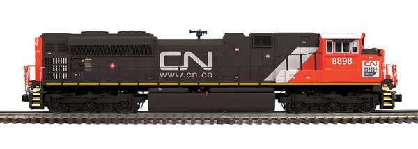 EMD SD70M-2 - 2-Rail - Proto-Sound 3.0 - Premier -- Canadian National #8898 (IPO 25 Years, black, red)