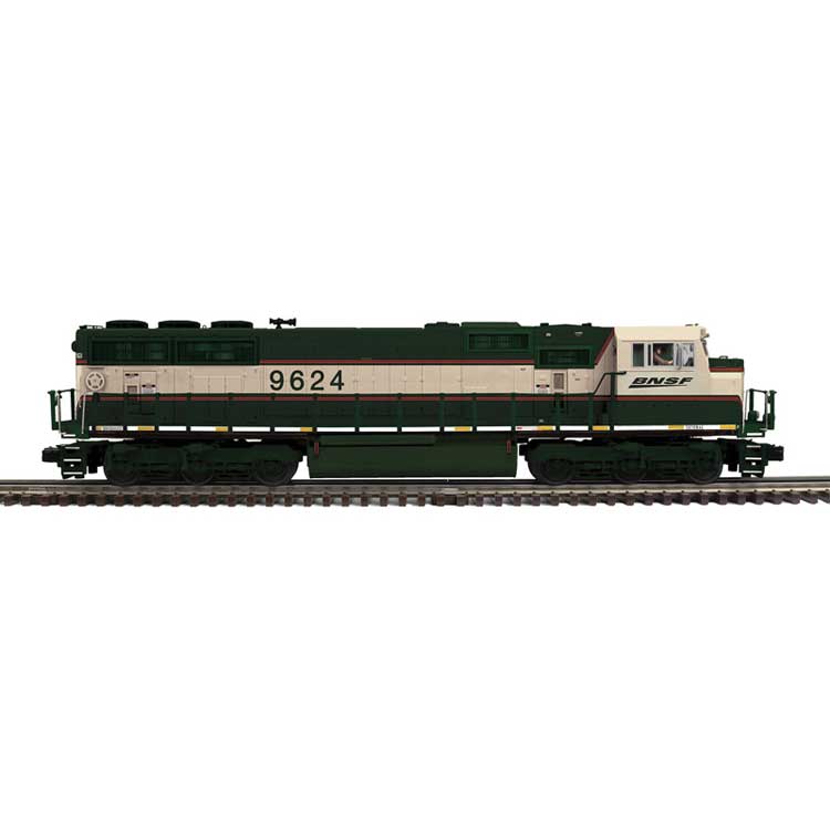 EMD SD70MAC - 2-Rail - Proto-Sound 3.0 - Premier -- BNSF #9624 (Ex-BN Executive, green, cream, Wedge Logo)