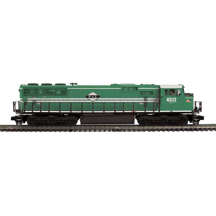 EMD SD70MAC - 3-Rail - Proto-Sound 3.0 - Premier -- Paducah & Louisville #4512 (green, white, black)