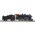 2-8-0 Consolidation - 3-Rail - Proto-Sound 3.0 - Premier -- Western Maryland #754 (black, graphite, Tuscan, Fireball Logo)