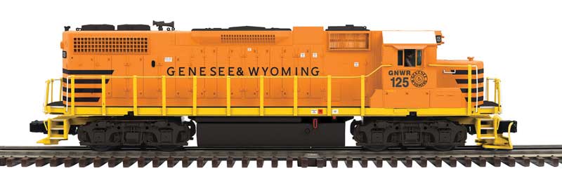 EMD GP38-2 - 3-Rail - Sound and DCC - Premier -- Genesee & Wyoming #125 (Heritage Scheme, orange, black)