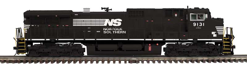 GE C44-9W - 3-Rail - DCS and Proto-Sound 3.0 - Premier -- Norfolk Southern #9131 (black, white, white sill, PTC)
