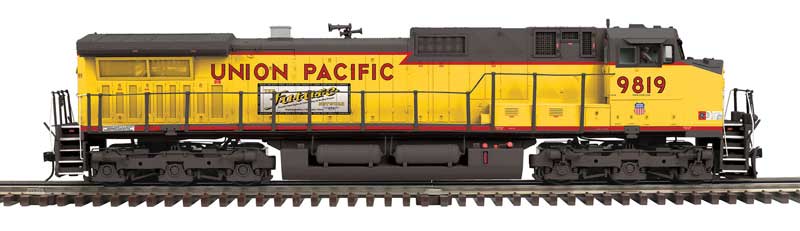 GE C44-9W - 3-Rail - DCS and Proto-Sound 3.0 - Premier -- Union Pacific #9819 (Armour Yellow, gray, red, Future Network Banner)