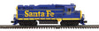 EMD GP30 - 3-Rail - Proto-Sound 3.0 and DCS - Premier -- Santa Fe #1212 (As-Delivered, blue, yellow)
