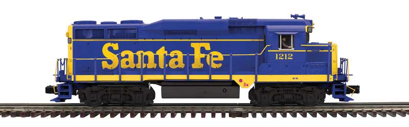 EMD GP30 - 3-Rail - Proto-Sound 3.0 and DCS - Premier -- Santa Fe #1212 (As-Delivered, blue, yellow)