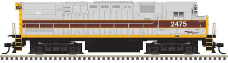 Alco C424 - 3-Rail - Proto-Sound 3.0 and DCS - Premier -- Conrail #2475 (Ex-EL patch, gray, maroon, yellow)