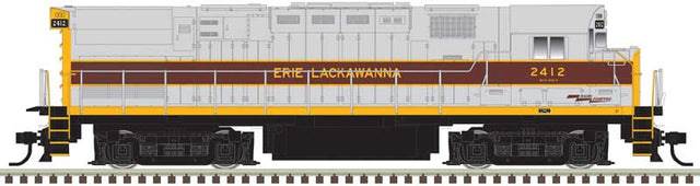 Alco C424 - 3-Rail - Proto-Sound 3.0 and DCS - Premier -- Erie Lackawanna #2412 (gray, maroon, yellow)