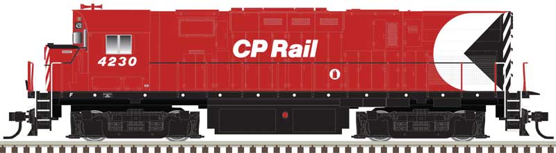 Alco C424 - 2-Rail - Sound and DCC - Premier -- Canadian Pacific #4227 (Action Red, white, black, Multimark Logo)