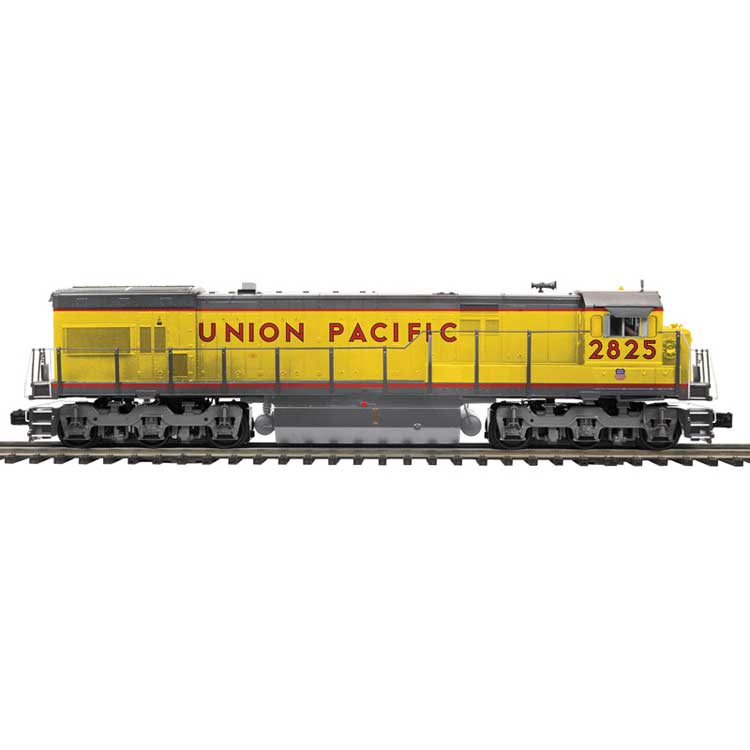 GE U30C - 2-Rail - Sound and DCC - ProtoSound 3.0 - Premier -- Union Pacific #2825 (Armour Yellow, gray, red)