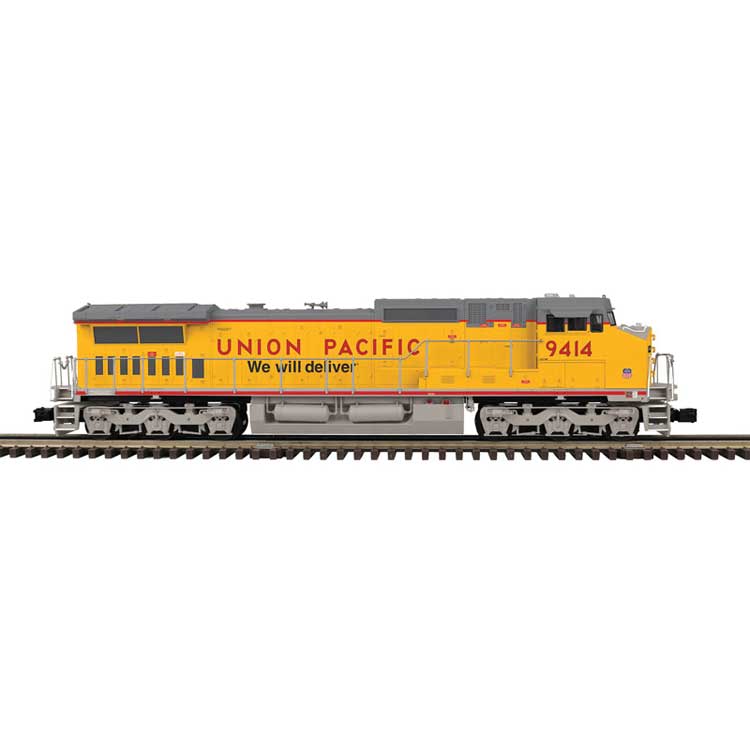 GE Dash 8-40CW - 3-Rail - Proto-Sound 3.0 - Trainman(TM) -- Union Pacific #9423 (Armour Yellow, gray, red sill, We Will Deliver)