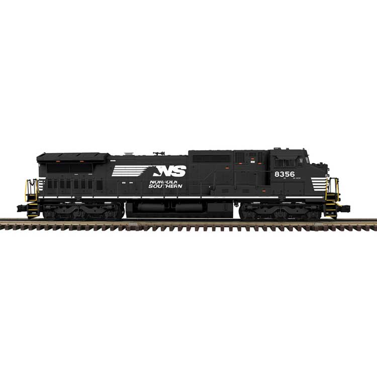 GE Dash 8-40CW - 2-Rail - Sound and DCC - ProtoSound 3.0 - Trainman(TM) -- Norfolk Southern #8356 (black, white, Horse Head Logo)