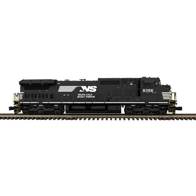 GE Dash 8-40CW - 2-Rail - Sound and DCC - ProtoSound 3.0 - Trainman(TM) -- Norfolk Southern #8356 (black, white, Horse Head Logo)