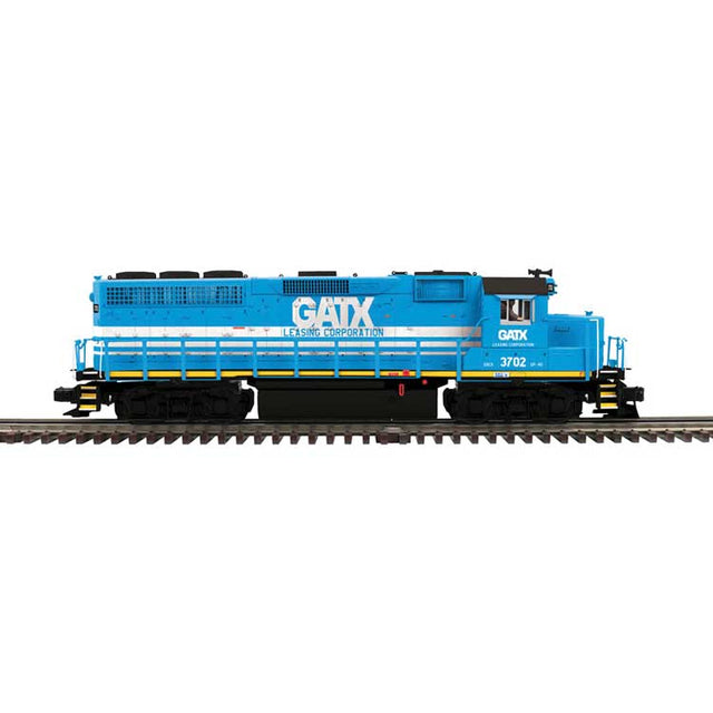 EMD GP40 - 3-Rail - Proto-Sound 3.0 - Premier -- GATX Leasing GCSX #3717 (blue, white, black)