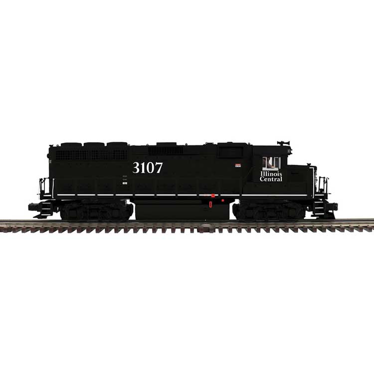 EMD GP40 - 3-Rail - Proto-Sound 3.0 - Premier -- Illinois Central #3120 (black, white)