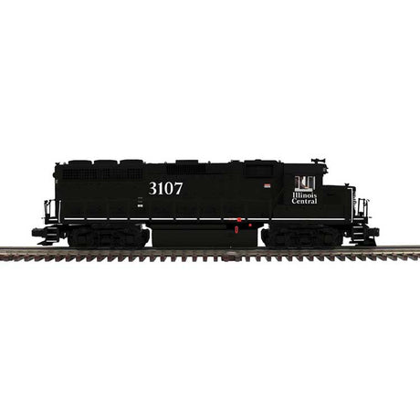 EMD GP40 - 3-Rail - Proto-Sound 3.0 - Premier -- Illinois Central #3120 (black, white)