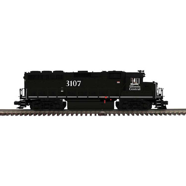 EMD GP40 - 3-Rail - Proto-Sound 3.0 - Premier -- Illinois Central #3120 (black, white)