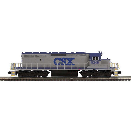 EMD SD40 - 3-Rail - Proto-Sound 3.0 & DCS - Premier(TM) -- CSX #8256 (gray, blue)