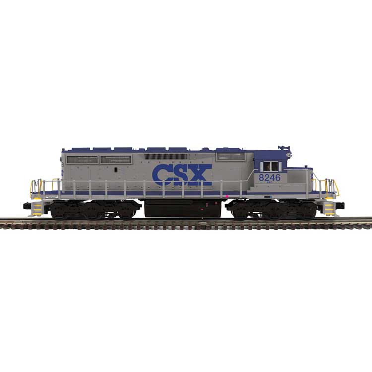 EMD SD40 - 2-Rail - Proto-Sound 3.0 & DCC - Premier(TM) -- CSX #8256 (gray, blue)