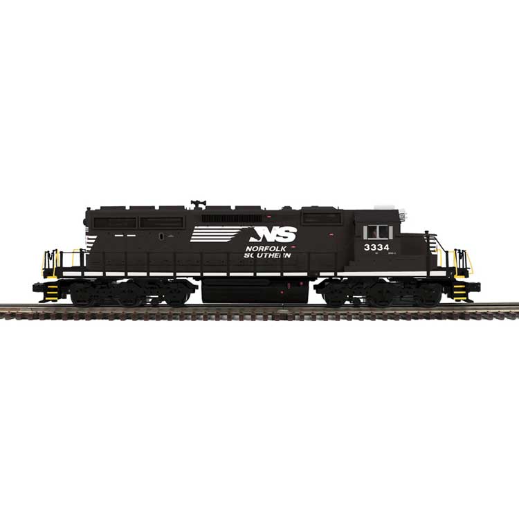 EMD SD40 - 2-Rail - Proto-Sound 3.0 & DCC - Premier(TM) -- Norfolk Southern #3334  (black, white, Horse Head Logo)