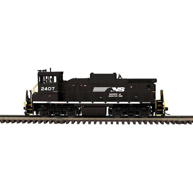 EMD MP15DC - 3-Rail - Proto-Sound 3.0 - Master(R) -- Norfolk Southern #2407  (Ditch Lights, black, Horse Head Logo)