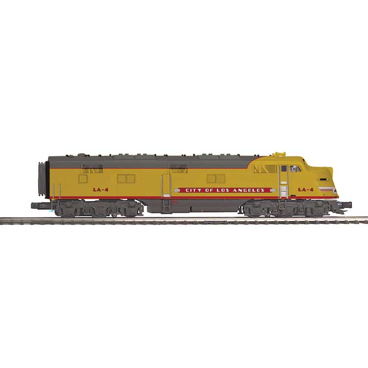 EMD E6A - 3-Rail - Proto-Sound 3.0 & DCS - Premier(TM) -- Union Pacific #LA-4 (Armour Yellow, gray, red, City of LA)