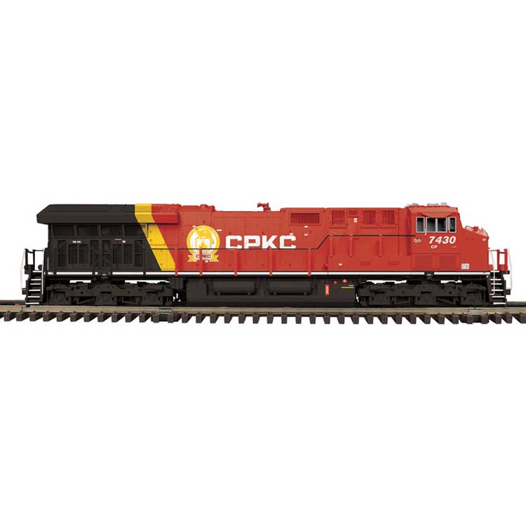GE ES44AC - 3-Rail - Proto-Sound 3.0 & DCS - Premier(TM) -- Canadian Pacific Kansas City CPKC CP #7430 (red, black, yellow)
