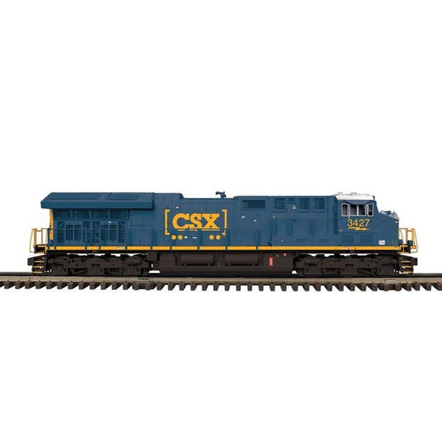 GE ES44AC - 3-Rail - Proto-Sound 3.0 & DCS - Premier(TM) -- CSX #3444 (blue, yellow, Boxcar Logo)