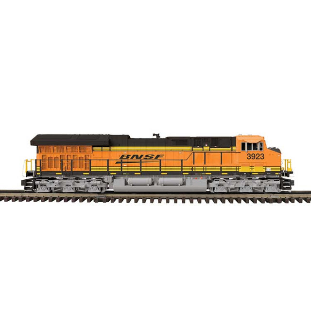 GE ES44AC - 2-Rail - Proto-Sound 3.0 & DCS - Premier(TM) -- BNSF Railway #3923 (orange, black, yellow)