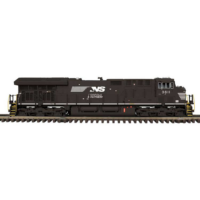 GE ES44AC - 2-Rail - Proto-Sound 3.0 & DCS - Premier(TM) -- Norfolk Southern #3624 (black, white, Horse Head Logo)