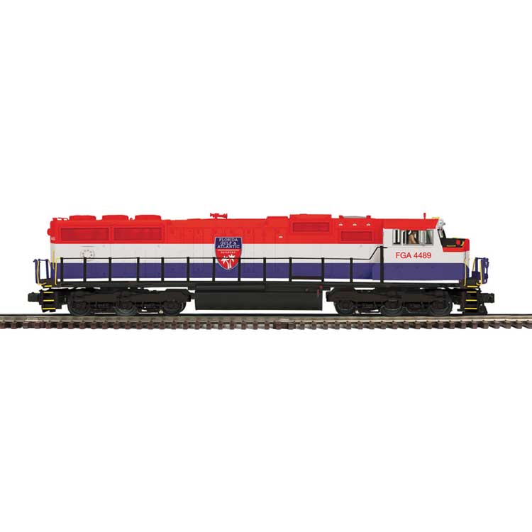EMD SD70M - 3-Rail - Proto-Sound 3.0 - Premier -- Florida, Gulf & Atlantic #4489 (red, white, blue)