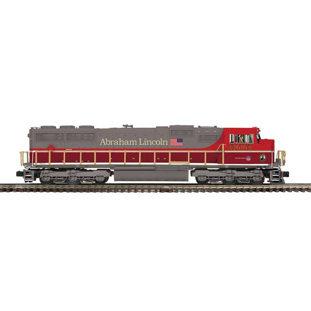 EMD SD70M - 3-Rail - Proto-Sound 3.0 - Premier -- Union Pacific #1616 (Abraham Lincoln Commemorative, gray, maroon, red)