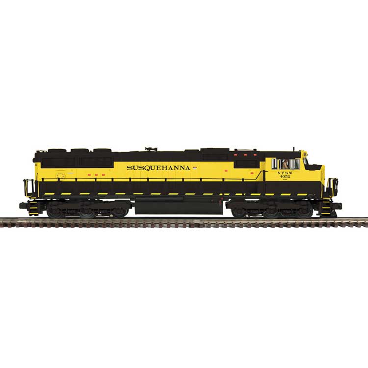 EMD SD70M - 2-Rail - Proto-Sound 3.0 - Premier -- New York, Susquehanna & Western #4052 (yellow, black)