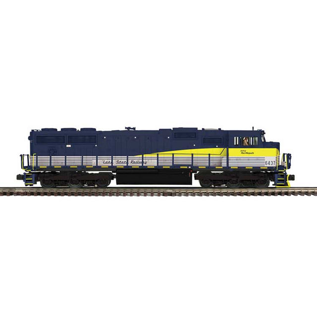 EMD SD70M - 3-Rail - Proto-Sound 3.0 - Premier -- Lake State Railway #6437 Pere Marquette (blue, yellow, gray)