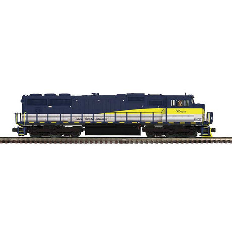 EMD SD70M - 2-Rail - Proto-Sound 3.0 - Premier -- Lake State Railway #6437 Pere Marquette (blue, yellow, gray)