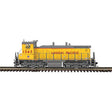 EMD MP15DC - 2-Rail -Standard DC - Master(R) -- Union Pacific #1343 (Ditch Lights, Armour Yellow, gray, red)
