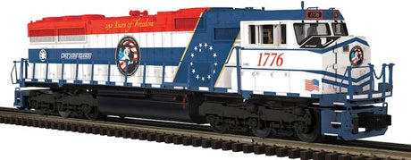 EMD SD70M - 2-Rail - Proto-Sound 3.0 - Premier -- Lake State Railway #1776 (America 250, white, blue, red)