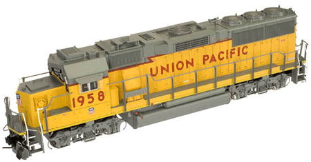 EMD GP60 - 2-Rail w/QSI Sound & DCC - Master(R) Gold -- Union Pacific (Lightning Stripe) #1958