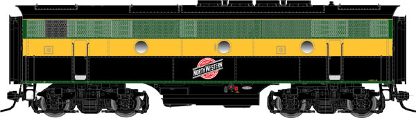EMD F3A Phase II - 2-Rail w/QSI Sound & DCC - Master(R) Gold -- Chicago & North Western #4059A (green, yellow, black)